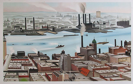River New York 1928 - <a href='https://www.reproduction-gallery.com/oil-painting/1339817991/river-new-york-1928-by-georgia-o-keeffe/'>More Detail</a>