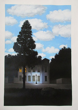 Empire Of Light C1953 By Rene Magritte - <a href='https://www.reproduction-gallery.com/oil-painting/1493705704/empire-of-light-c1953-by-rene-magritte/'>More Detail</a>