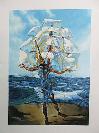 The Ship By Salvador Dali - <a href='https://www.reproduction-gallery.com/oil-painting/1408532374/the-ship-by-salvador-dali/'>More Detail</a>